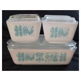 Pyrex Amish Butterprint Refrigerator Dish Set