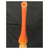 Vintage L.E. Smith Bittersweet Pedestal Swung Vase