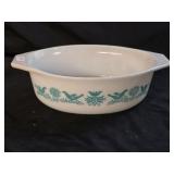 Vintage Pyrex Promo Bluebird Casserole Dish