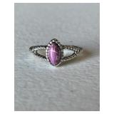 Southwest Style Purple Turquoise Ring