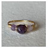 Retro Amethyst Ring