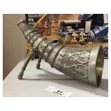 Pewter Vintage Beverage Horn