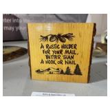 Rustic Mail Holder