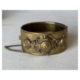 Ornate Antique Brass Bracelet