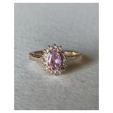 Pink Topaz Estate Ring