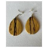 Retro 70's Wood Earrings