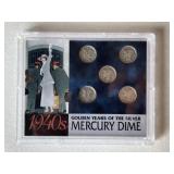 Mercury Dime Set