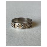 Sterling Silver Retro Flower Ring