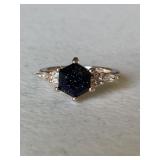 Estate Galaxy Quartz Dinner Ring