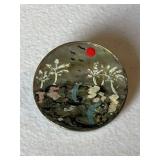 Albone Shell Beach Scene Brooch