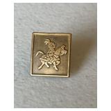 Knight Riding Horse Pin