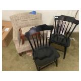 Upholstered Arm Chair & 2 Side Chairs