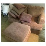 Love Seat & Ottoman
