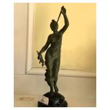 French Sculpture on Marble Base
