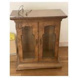 Vintage Lighted Curio Cabinet