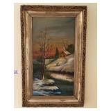 Artist Signed Oil Painting on Board