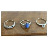 3 Ladies Gold Rings