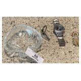 Dish with 2 Wrist Watches
