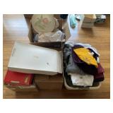 4 Boxes of Clothing & Linens