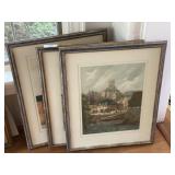 Set of 3 Framed Artist Signed Prints