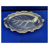 Footed Silver Plate Platter