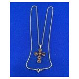 Sterling & Garnet Necklace