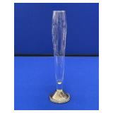 Sterling Silver & Glass Bud Vase