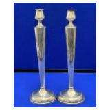 Pair of Sterling Silver Candlestick Holders