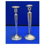 2 Sterling Weighted Candlestick Holders