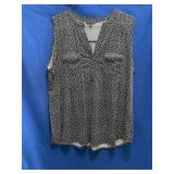 Black & White Sleeveless Top