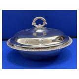 Silver Plate Covered Bowl