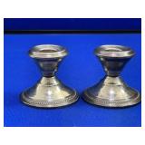 Sterling Silver Candlestick Holders