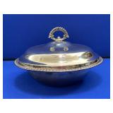 Silver Plate Covered Bowl