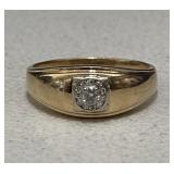 14kt. Yellow Gold Diamond Cluster Ring