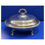 Silver Plated Covered Footed Dish