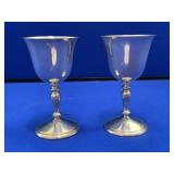 Pair of Sterling Silver Stem Cups