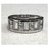 Dinner Ring with Cubic Zirconium Stones