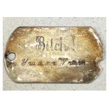 Vintage Statement Dog Tag