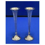 Pair of Sterling Silver Candlestick Holders