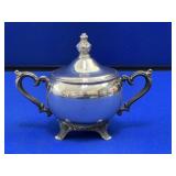 Silver Plate Lidded Sugar