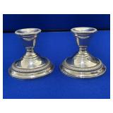 Pair of Watrous Sterling Candlestick Holders