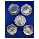 5 Silver Plate Plates