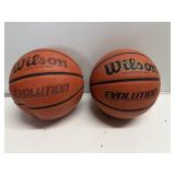 2 Wilson Evolution Basketballs