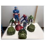 Marvel Hulk Spiderman Captain America Lot