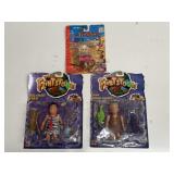 3 Flintstones Figures & Bam Bam Wind-Up Lot