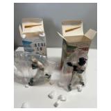 2 Baseball Stars Commemorative Statues Lot