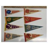Vintage NFL Mini Pennants Lot (8 Teams)