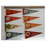 Vintage NFL Mini Pennants Lot (8 Teams)
