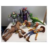 Toy Story Woody Buzz Rex Zurg Figure Lot