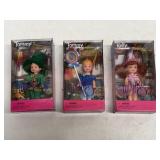 3 Wizard of Oz Munchkin DollS